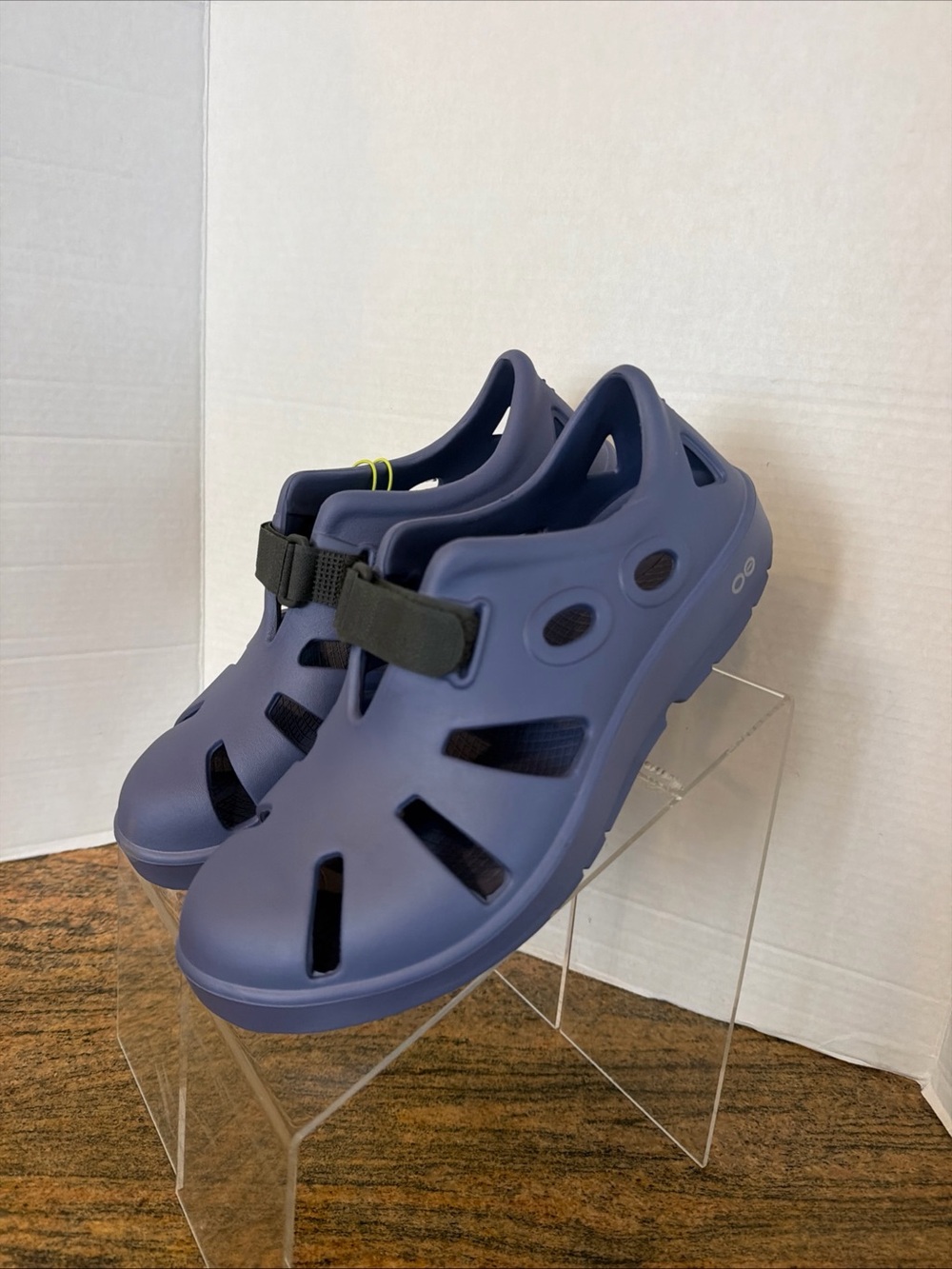 Oofos Oocandoo Unisex Water Drop Recovery Shoes Mens 8 Womens 10 Blue New